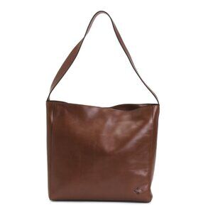 PATRICIA NASH Cognac Leather Large Prairie Hobo Handbag